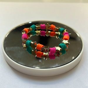 Handmade clay bead bracelet!!